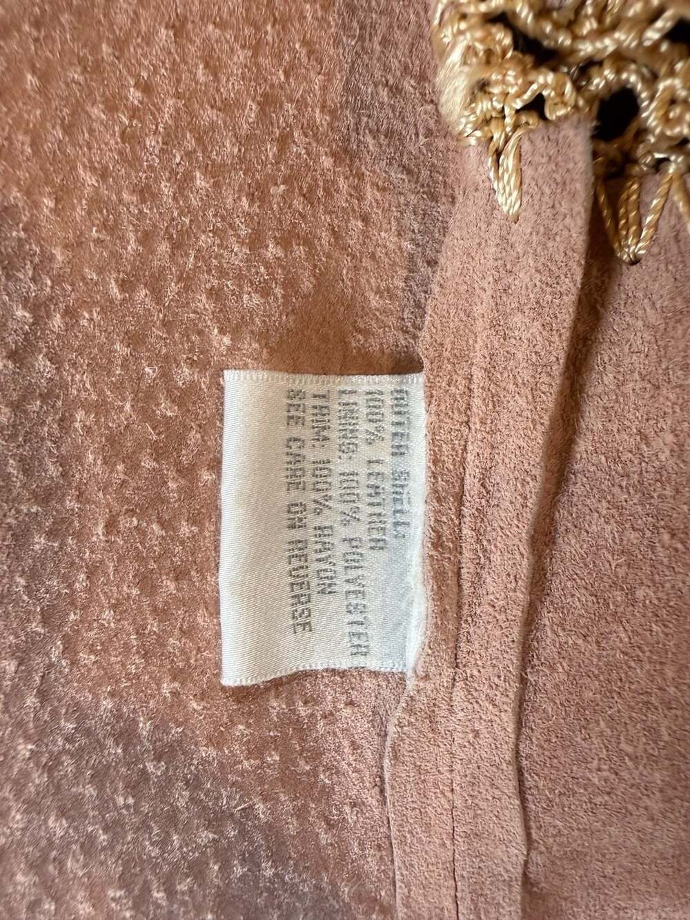 Boho/western/Y2k Women's Suede Leather Jacket Size Medium - Picture 15 of 16